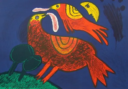 Litografia Corneille - Demi-Lune dans ciel Catalan