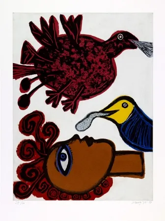 Água-Tinta Corneille - Echo de L’Afrique.