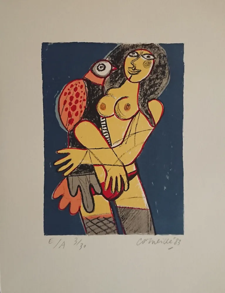 Litografia Corneille - '' Enchantement des jours ''