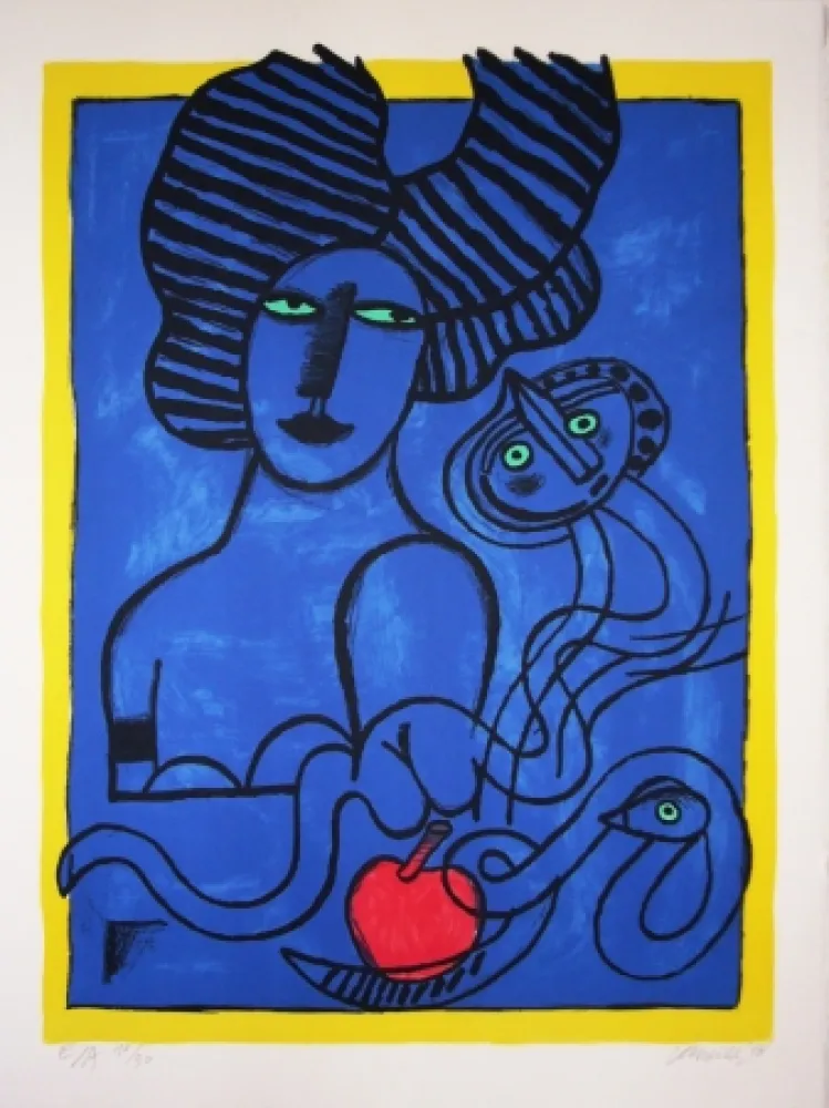 Litografia Corneille - Fruit défendu