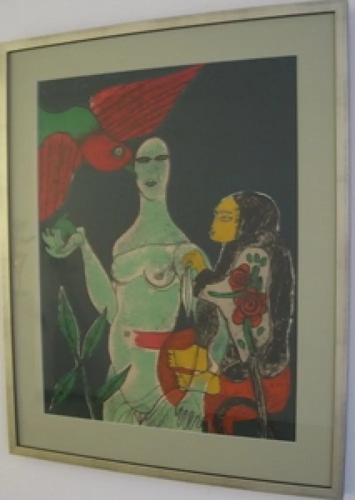 Litografia Corneille - Homage a Eric Satie