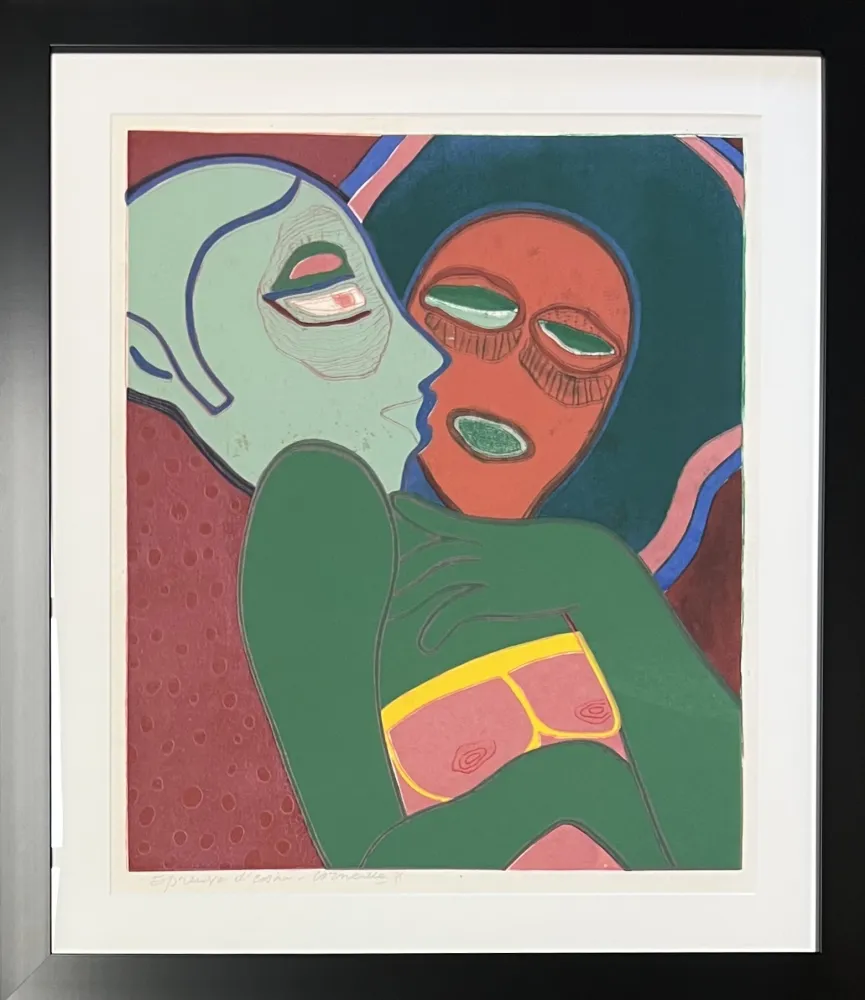 Água-Forte E Água-Tinta Corneille - Les amants, eau-forte, 1975