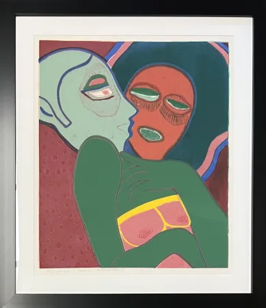 Água-Forte E Água-Tinta Corneille - Les amants, eau-forte, 1975