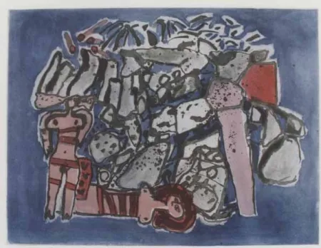 Água-Tinta Corneille - Lieu rupestre