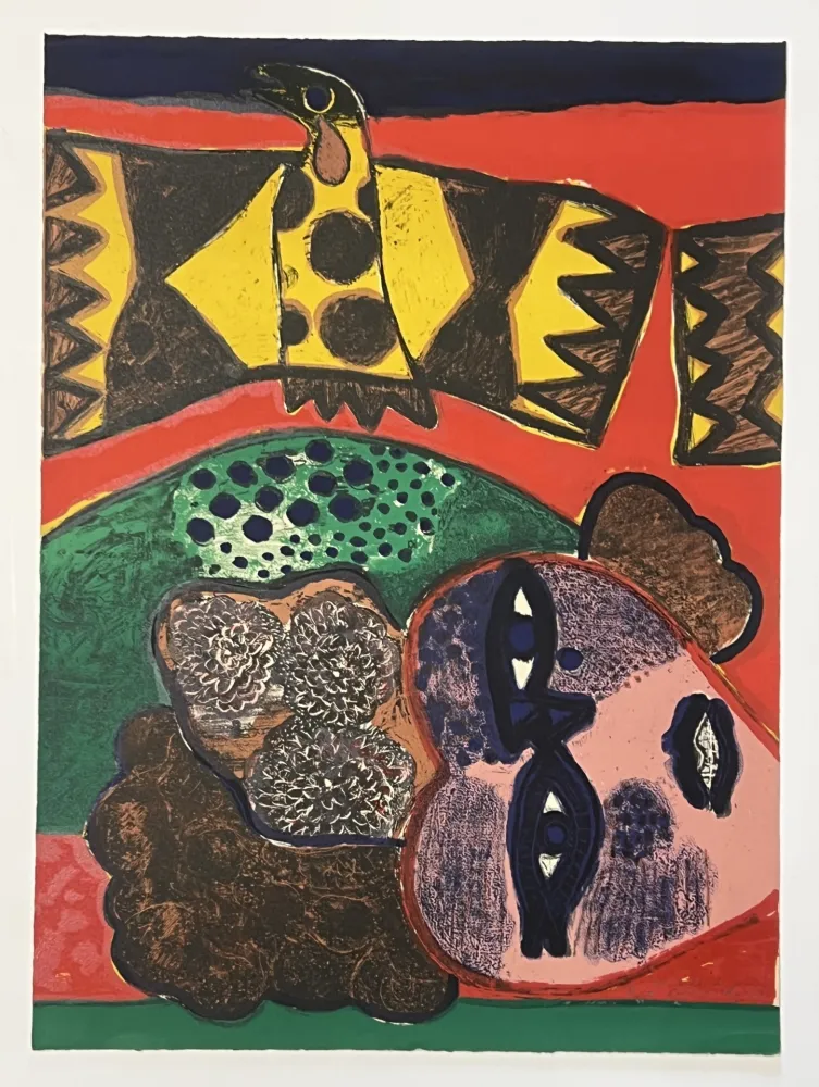 Litografia Corneille - Lithographie ancienne La belle de jadis, 1972