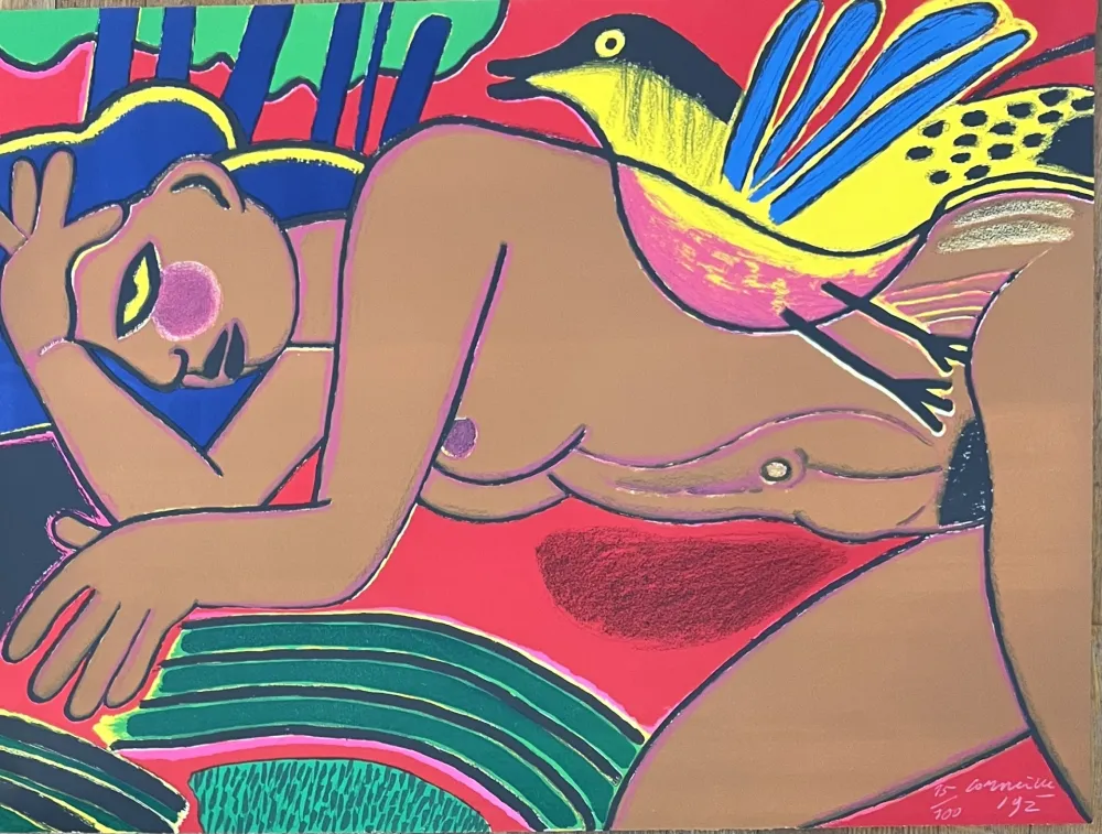 Litografia Corneille - Lithographie Femme de l'été, 1992