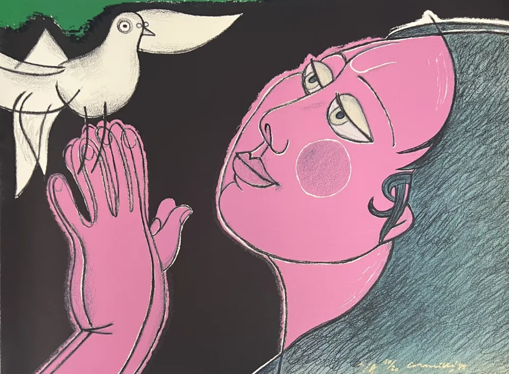 Litografia Corneille - Lithographie Incantation, 1991, E/A