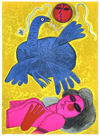 Litografia Corneille - Sans Titre