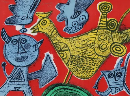 Litografia Corneille - Songes du diable 