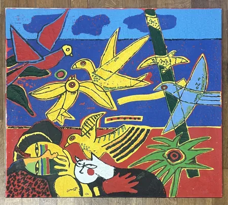 Múltiplo Corneille - Terragraphie sur toile Italian Suite I - 2004