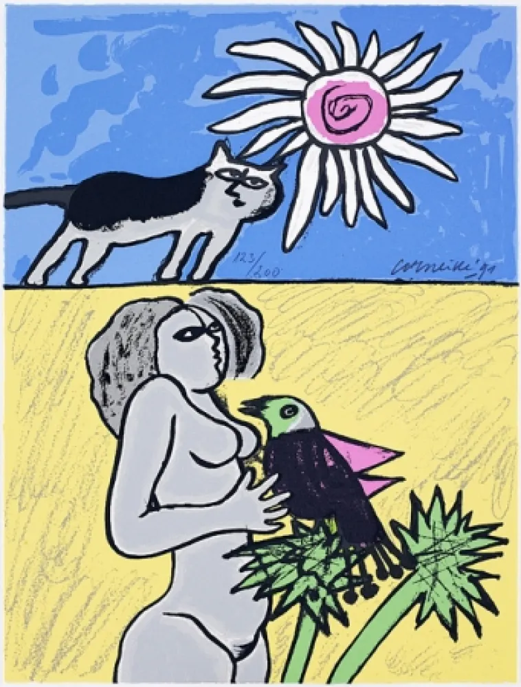 Serigrafia Corneille - Terre habitée