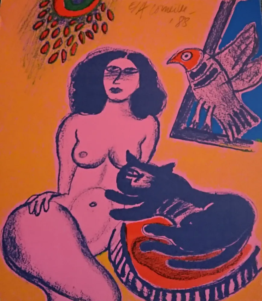 Litografia Corneille - '' Trio ''