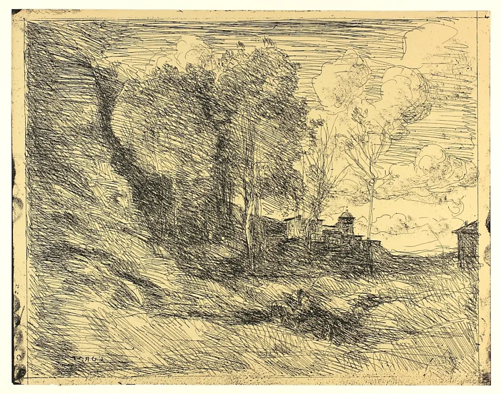 Sem Técnica Corot - Souvenir d'Ostie