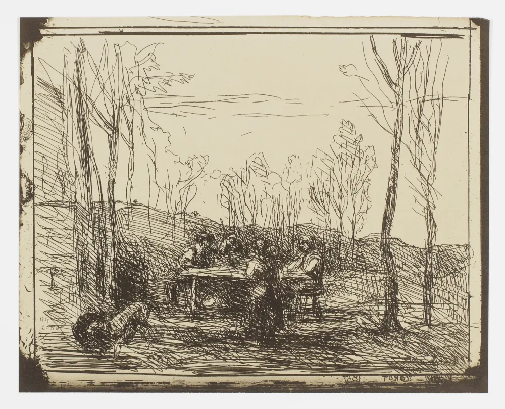 Sem Técnica Corot - Un Déjeuner dans la Clairière (Luncheon in the Clearing)