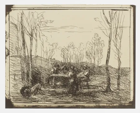 Sem Técnica Corot - Un Déjeuner dans la Clairière (Luncheon in the Clearing)