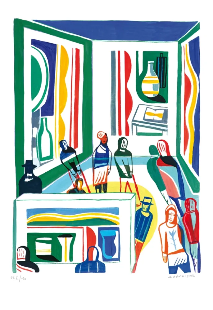 Sem Técnica Corvaisier - AU MUSÉE, épreuve EA / Digigraphie 60 x 40 cm