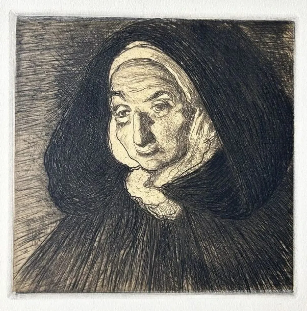 Gravura Cottet - Bretonne 