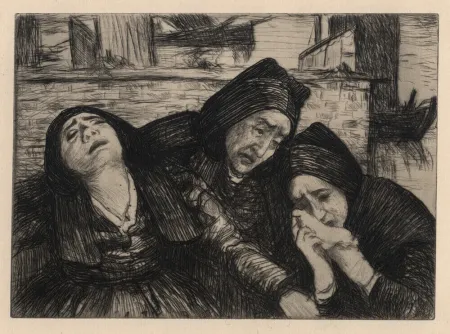 Gravura Cottet - Douleur