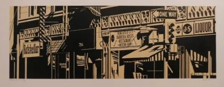 Linogravura Cottingham - Barrera-Rosa's