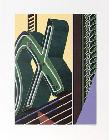 Litografia Cottingham - The Letter X