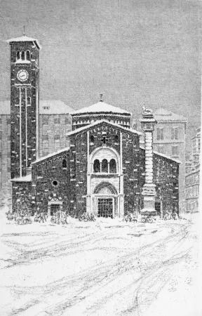 Água-Forte Cotugno  - Neve a San Babila