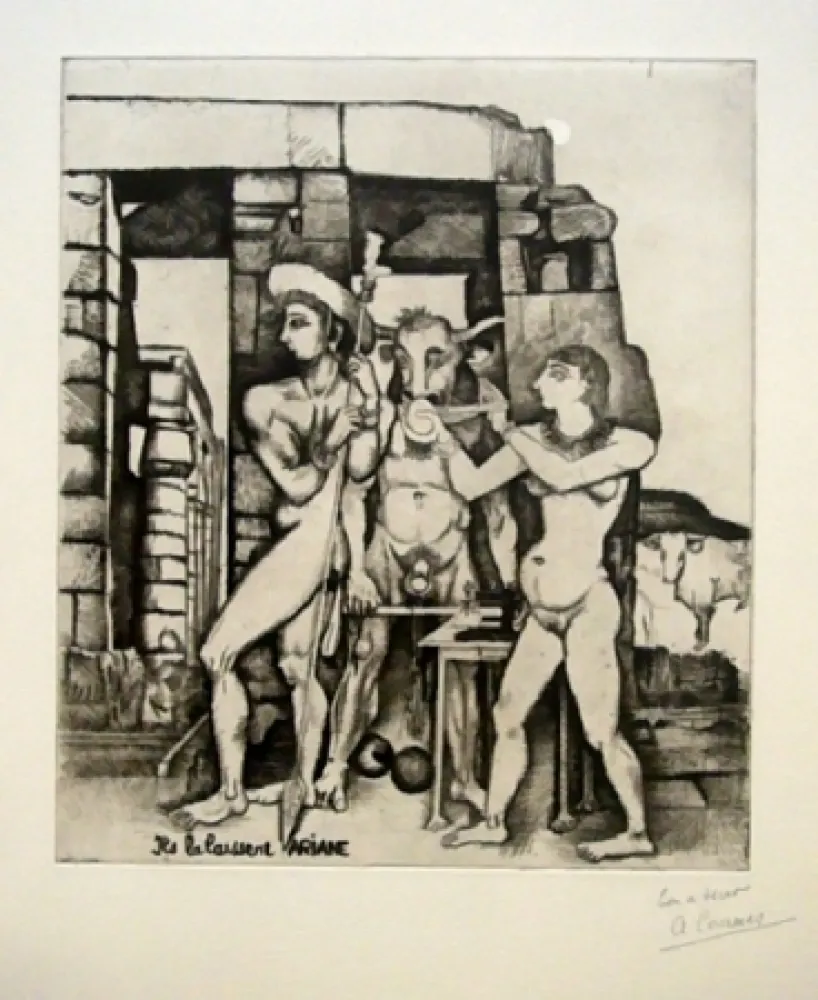 Água-Forte Courmes - Ils la laissent, Ariane