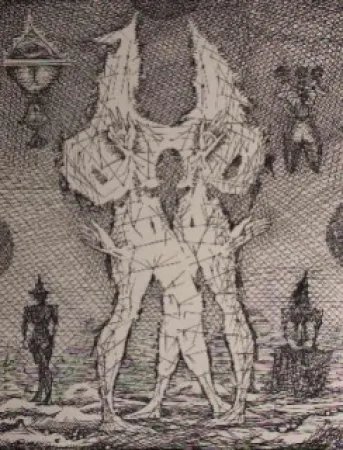 Água-Forte Coutaud - Voyage dans la lune 1