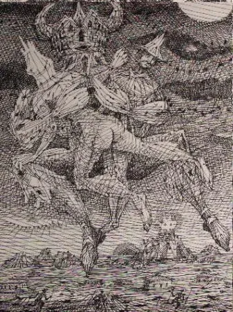 Água-Forte Coutaud - Voyage dans la lune 2