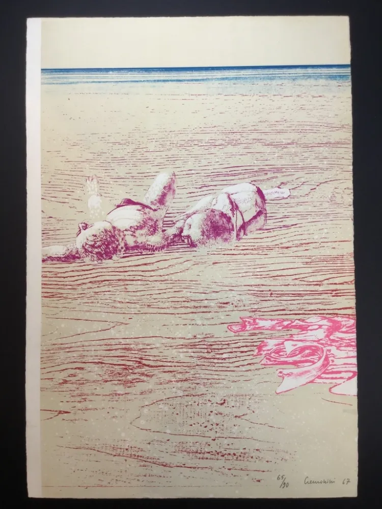 Litografia Cremonini - La pelle al sole