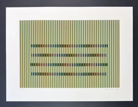 Serigrafia Cruz-Diez - Carlos Cruz-Diez (1923-2019) - Color serigraphy on Arches paper - 1990