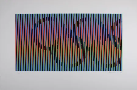 Serigrafia Cruz-Diez - Composition