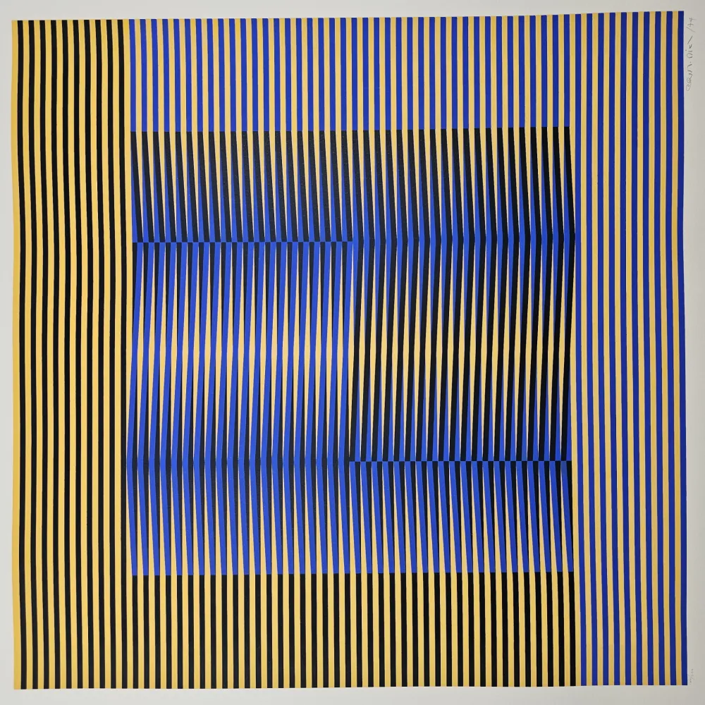 Serigrafia Cruz-Diez - Induction Chromatique