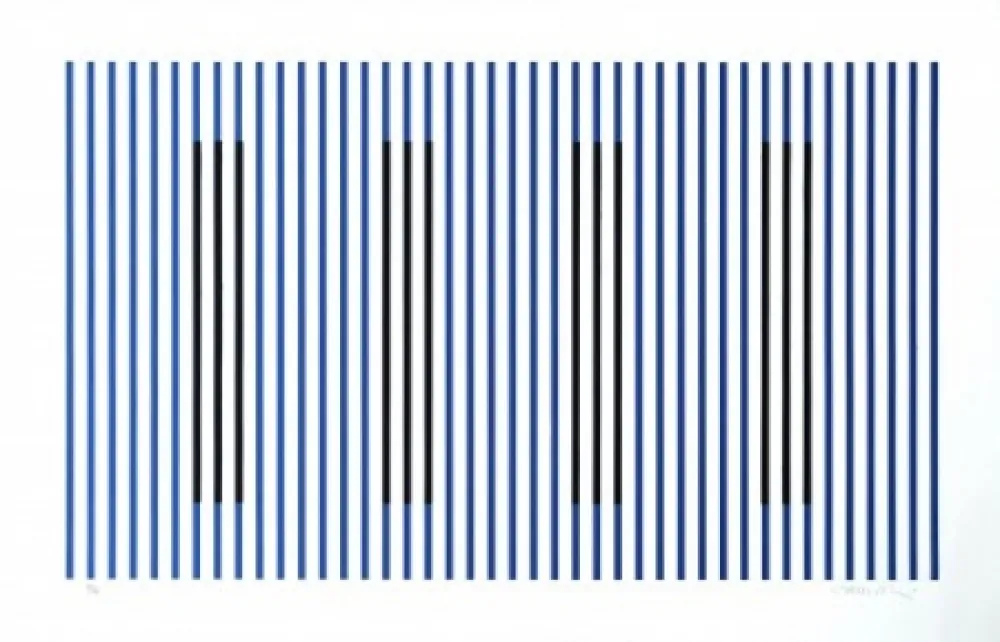 Gravura Cruz-Diez - Induction du Jaune Rioja