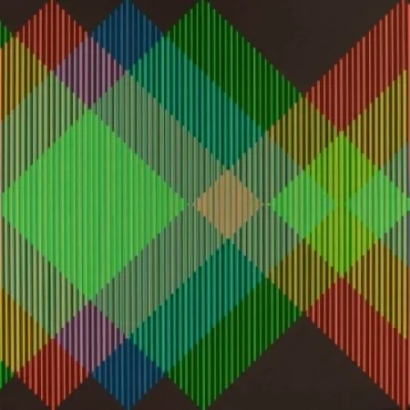 Litografia Cruz-Diez - Serie Semana - Miércoles