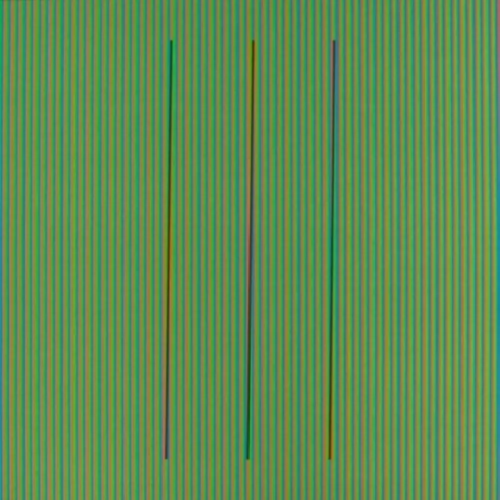 Litografia Cruz-Diez - Serie Semana - Sabado