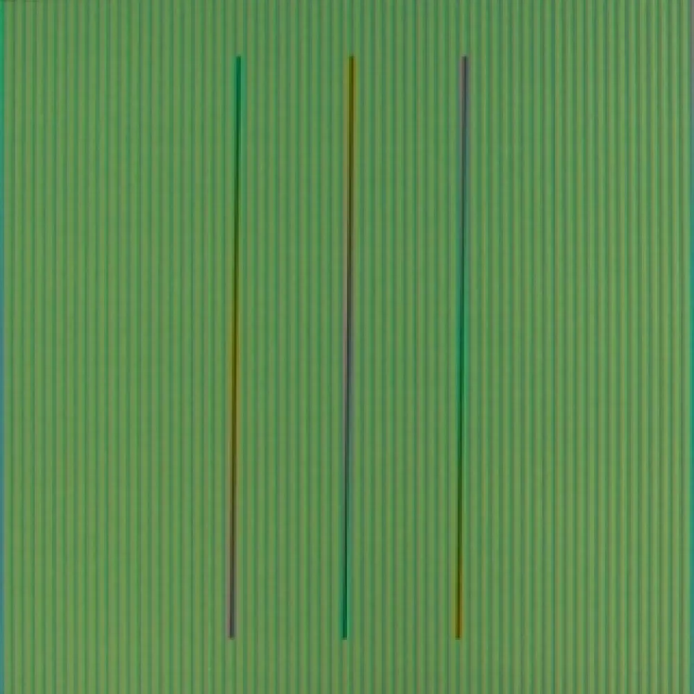 Litografia Cruz-Diez - Serie Semana - Sábado	