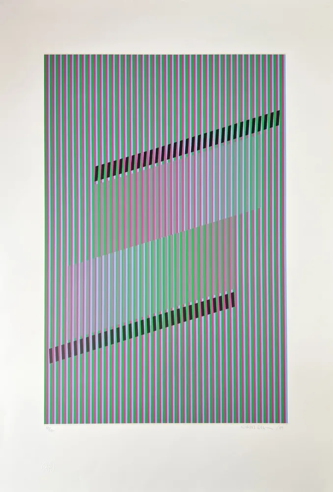 Serigrafia Cruz-Diez - Untitled