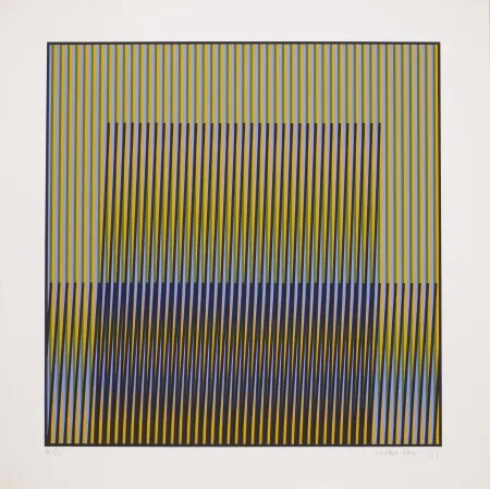 Litografia Cruz-Diez - Untitled