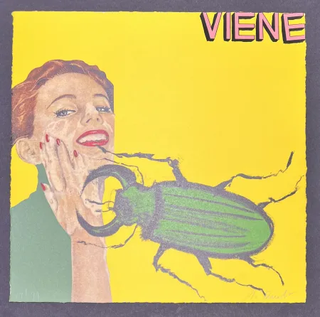 Litografia Cucchi - Enzo Cucchi (1949) - Viene - Lithograph on paper