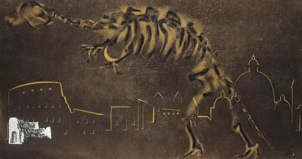 Monotipia Cucchi - Roma