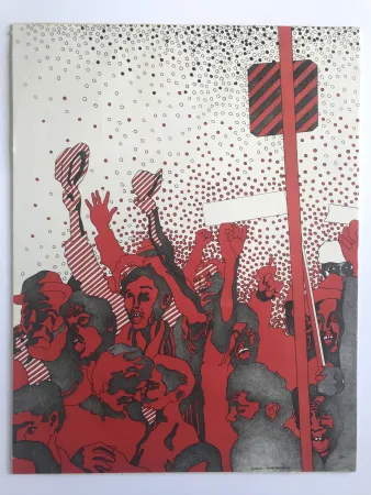 Litografia Cueco - Manifestation