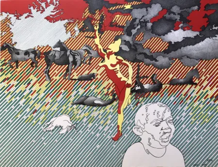 Litografia Cueco - Nuées