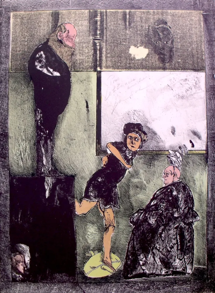 Litografia Cuevas - El espejo