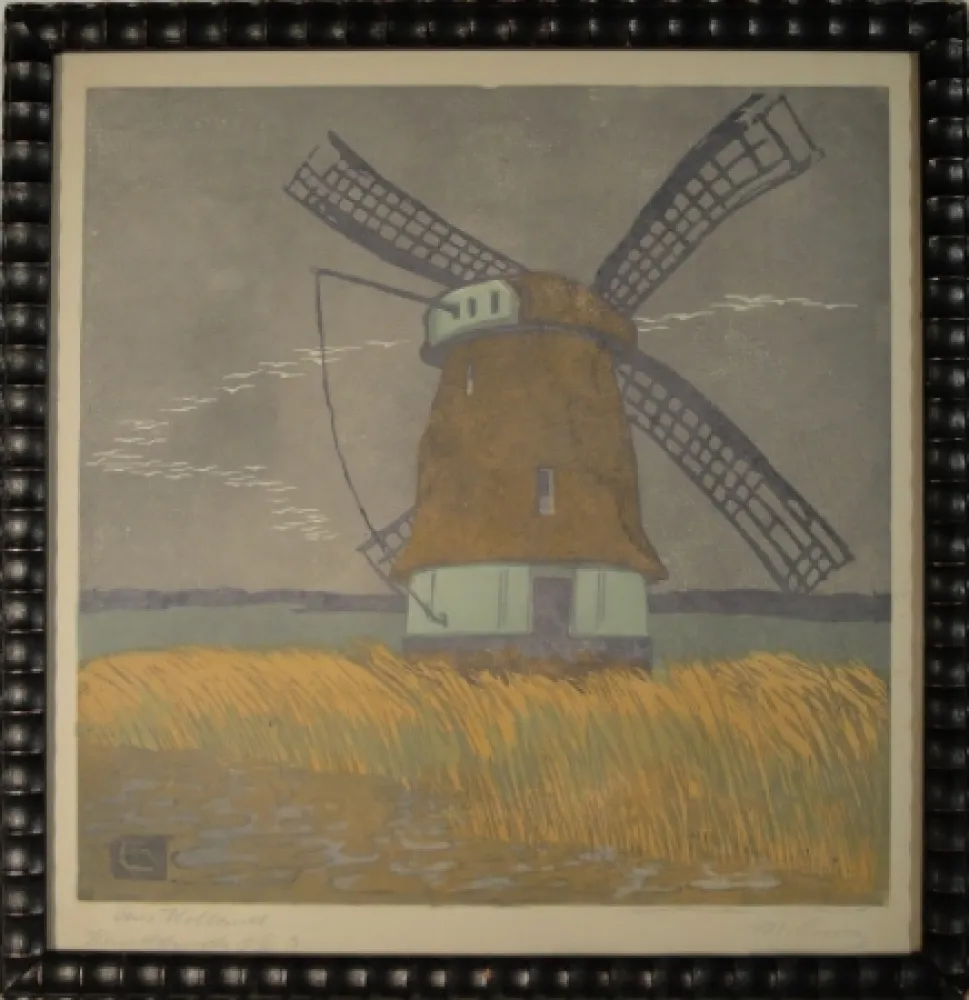 Xilogravura Cunz - Aus Holland