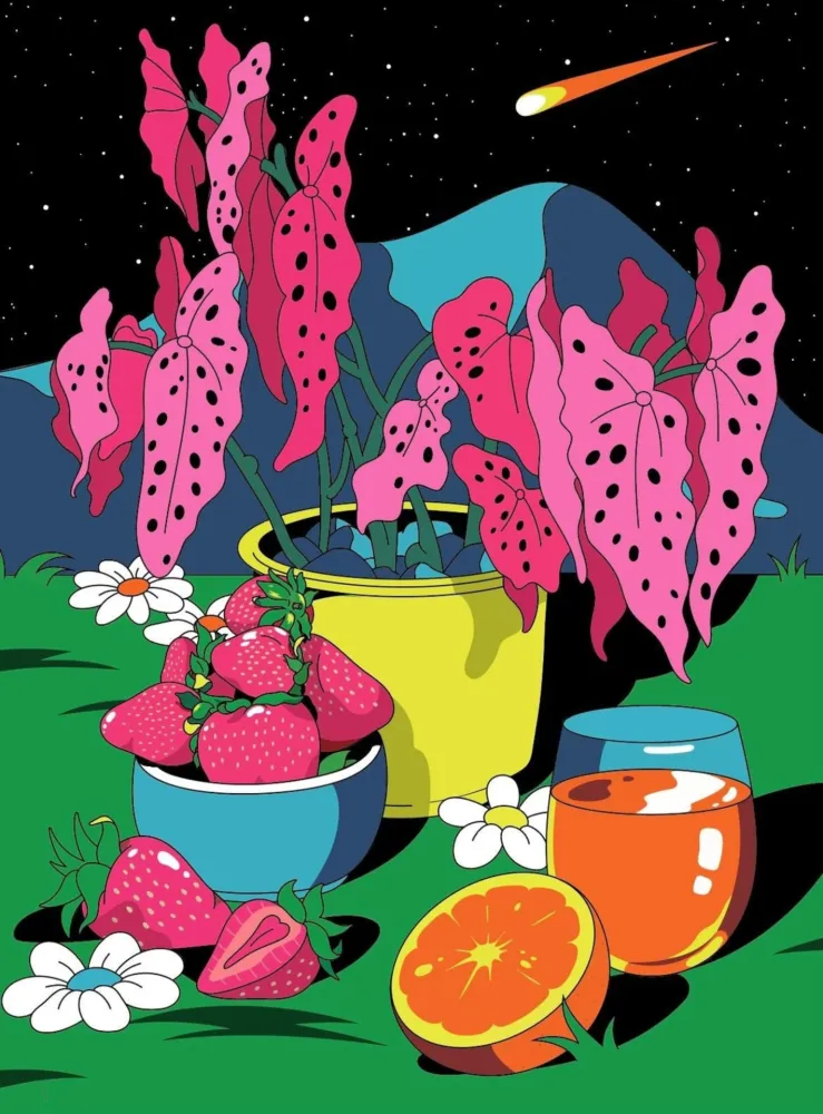 Litografia Dabs - Memories from The Garden Party