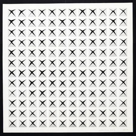 Sem Técnica Dadamaino - Dadamaino ( 1930-2004 ) – Untitled – hand-signed Punched paper – 1974