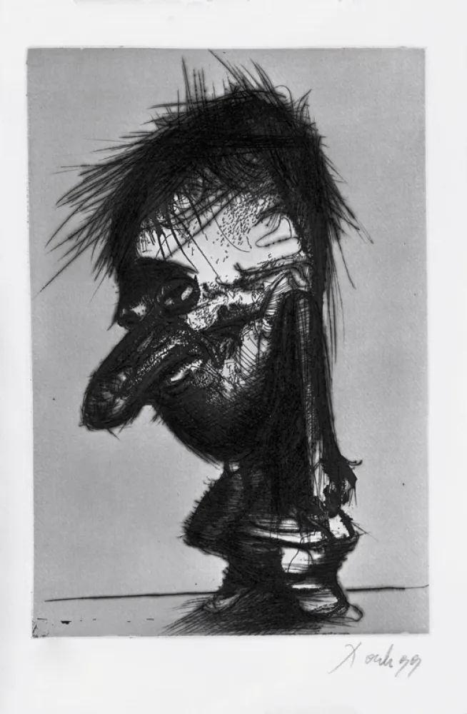 Água-Forte E Água-Tinta Dado - Autoportrait