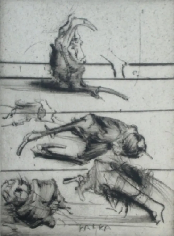 Água-Forte Dado - Kafka