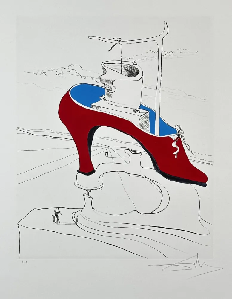 Gravura Dali - After 50 Yaras of Surrealism The Curse Conquered 