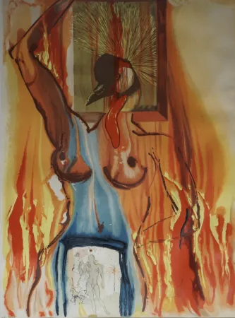 Gravura Dali - Alchimie des Philosophes Le Phenix